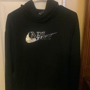 Nike hoodie, Medium. Black and silver.